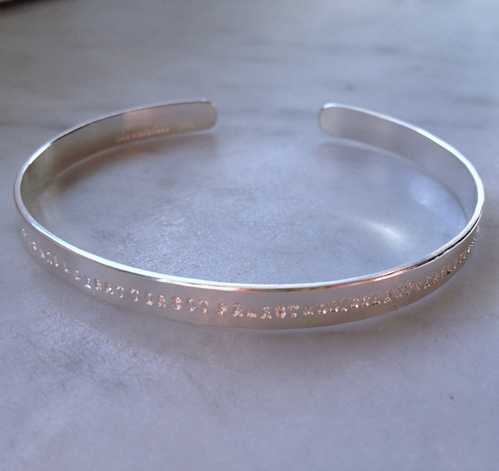 Image of Silver cuff 5 mm