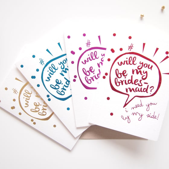 Image of Will You Be My Bridesmaid gift Card