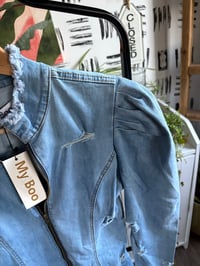 Image 2 of NWT denim dress M