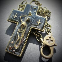 Image 2 of Sinful Skellie Anti-Christ Pendant  * ON SALE - Was £20 now £10 *