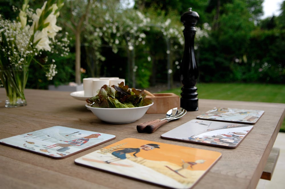 Image of Table placemats: 'Slush mountain' by Bjorn Rune Lie