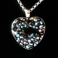 Image 2 of Obsidian Rocks Black Heart Pendant