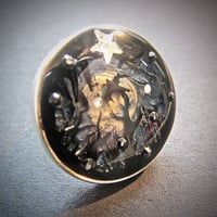 Image 1 of Midnight Moon Silver Ring * ON SALE - Was £20 now £10 *