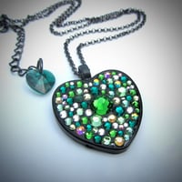 Image 1 of Absinthe Rocks Black Heart Pendant