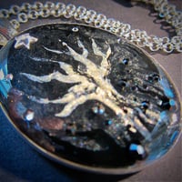 Image 3 of Winter Sparkles Creepy Tree Silver Pendant  * ON SALE - Was £15 now £10 *