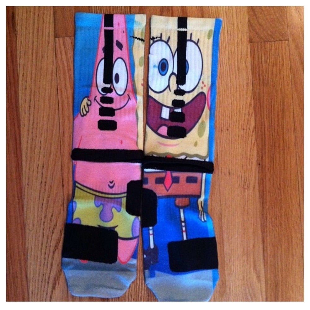 Spongebob Nike Custom Elite Socks | MySockGameCrazy