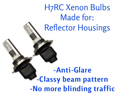 Image of New H7rc HID Xenon Bulb Fog Includes 35w Slim Digital Ballast with CANBUS Adapter