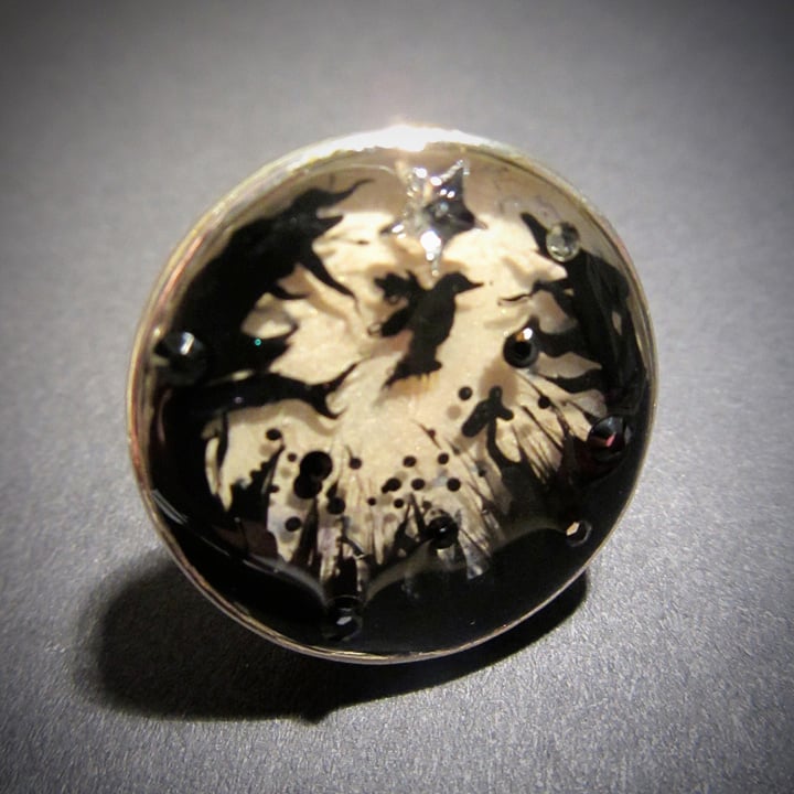 Forest Macabre Silver Ring