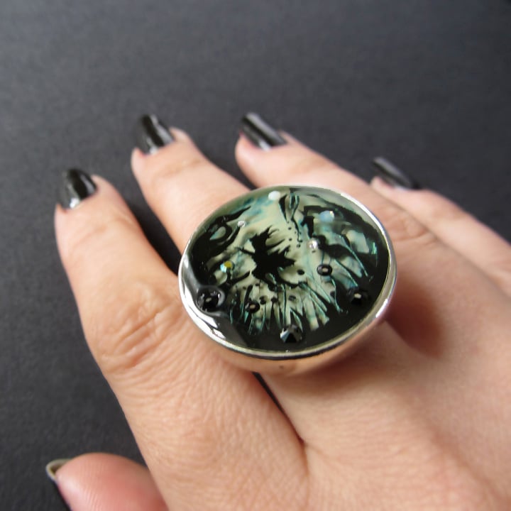 Enchanted Garden Silver Ring