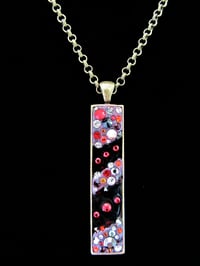 Image 2 of Ruby Rocks Long Skinny Bronze Pendant *WAS £30 NOW £20*