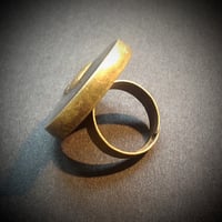 Image 3 of Ruby Rocks Skullie Bronze Ring