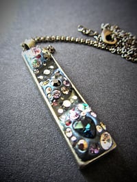Image 3 of Midnight Rocks Long Skinny Pewter Pendant *WAS £30 NOW £20*