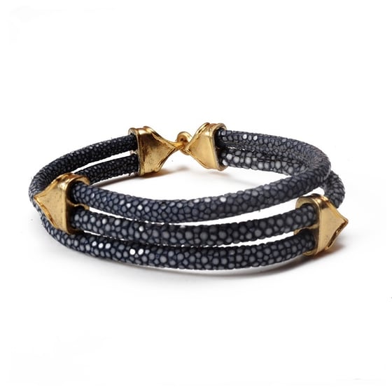 Image of Pedigree X: 18K Gold Plated Stingray Bracelet 