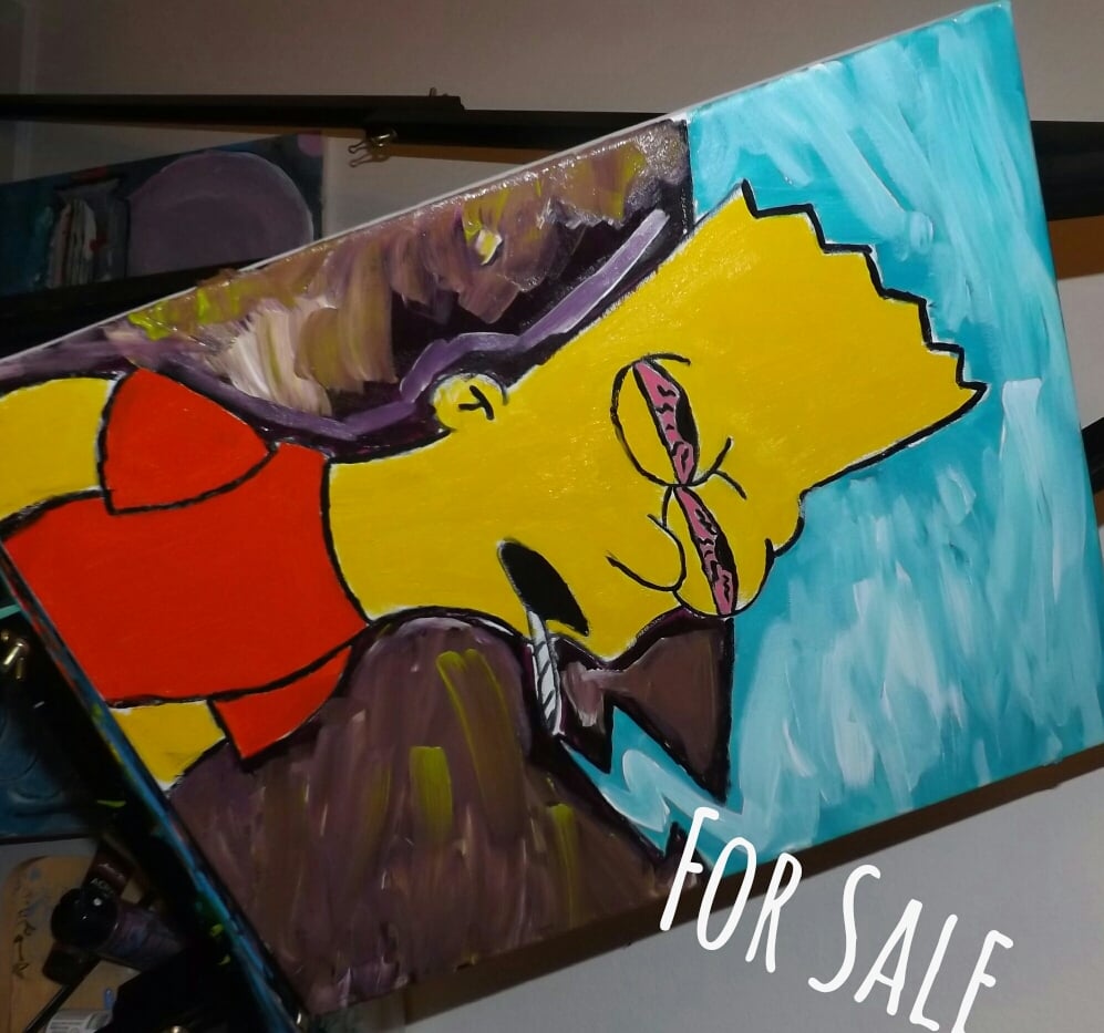 Image of Painting "Zooted Bart"