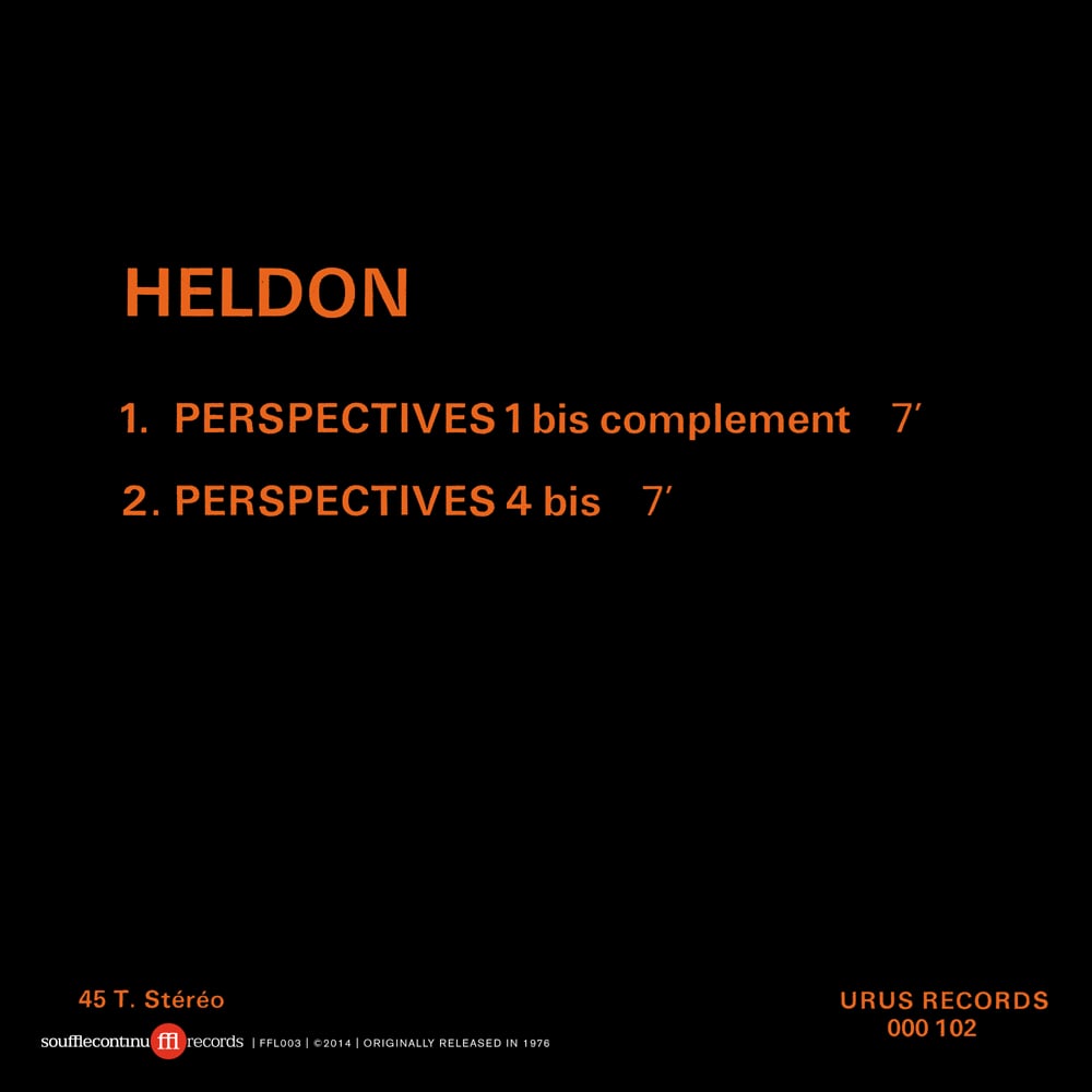 Image of HELDON - PERSPECTIVES (FFL003)