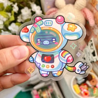 Image 2 of Baby Robot Cow Sticker