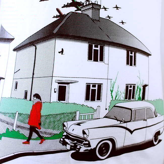 S,XXL Flightpath t-shirt white