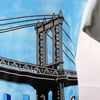 Manhattan Bridge t-shirt in grey