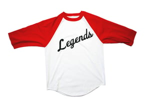 Image of Script Raglan Red