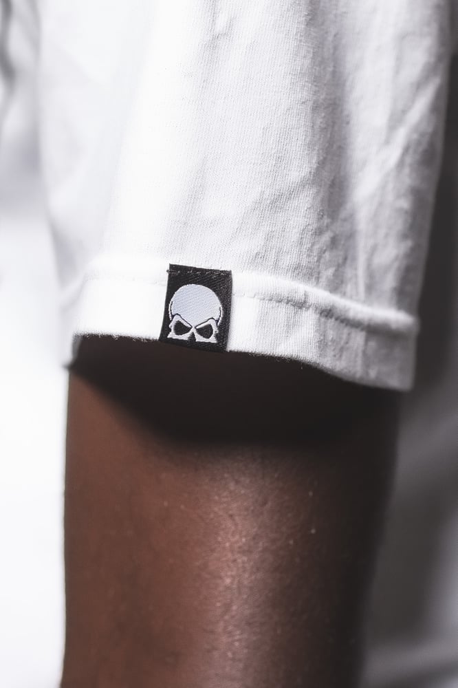 Image of GEO 14 BLACKOUT TEE (BLACK ON WHITE)