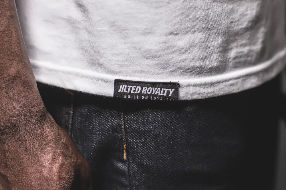 Image of GEO 14 BLACKOUT TEE (BLACK ON WHITE)