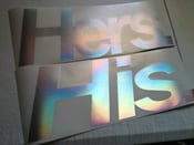 Image of His. Hers. Decal 