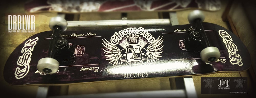Image of Chrome Star Records "CSR" Skateboard 