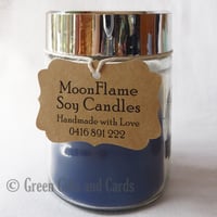 Image 1 of 100 Small Customised Kraft Swing Tags