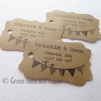 Image 4 of 100 Small Customised Kraft Swing Tags