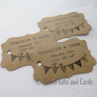Image 5 of 100 Small Customised Kraft Swing Tags