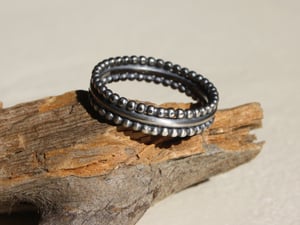 Image of Triple ring - sterling silver