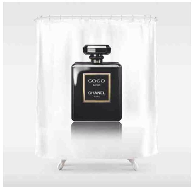 Image of Chanel #5 Shower Curtain 