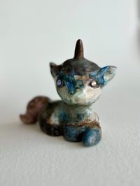 Image 2 of Ethereal Raku UNICORN with Crystal Eyes