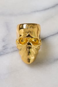 Image of DEATH SKULL RING (USA SIZE 9) - GOLD