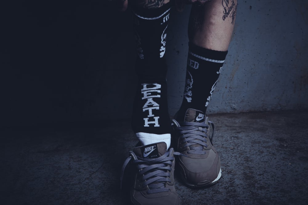 Image of DEATH SQUAD SOCKS - BLACK