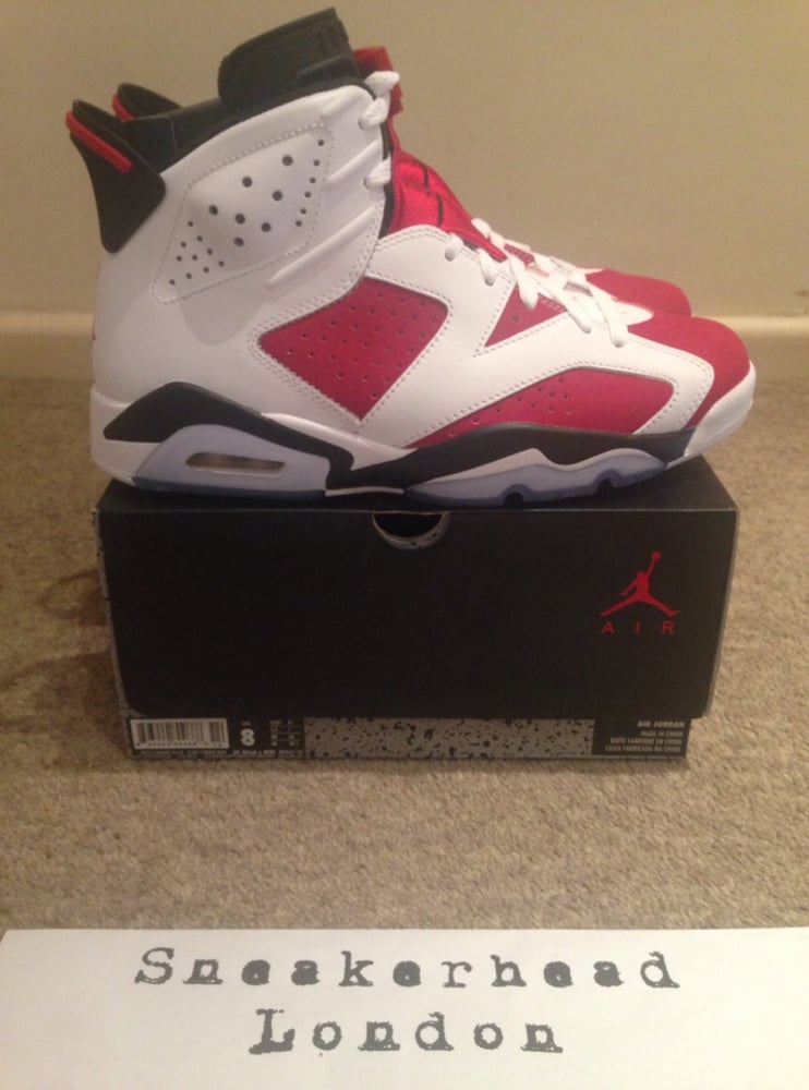 Image of Nike Air Jordan 6 Retro 'Carmine' - Size UK 7