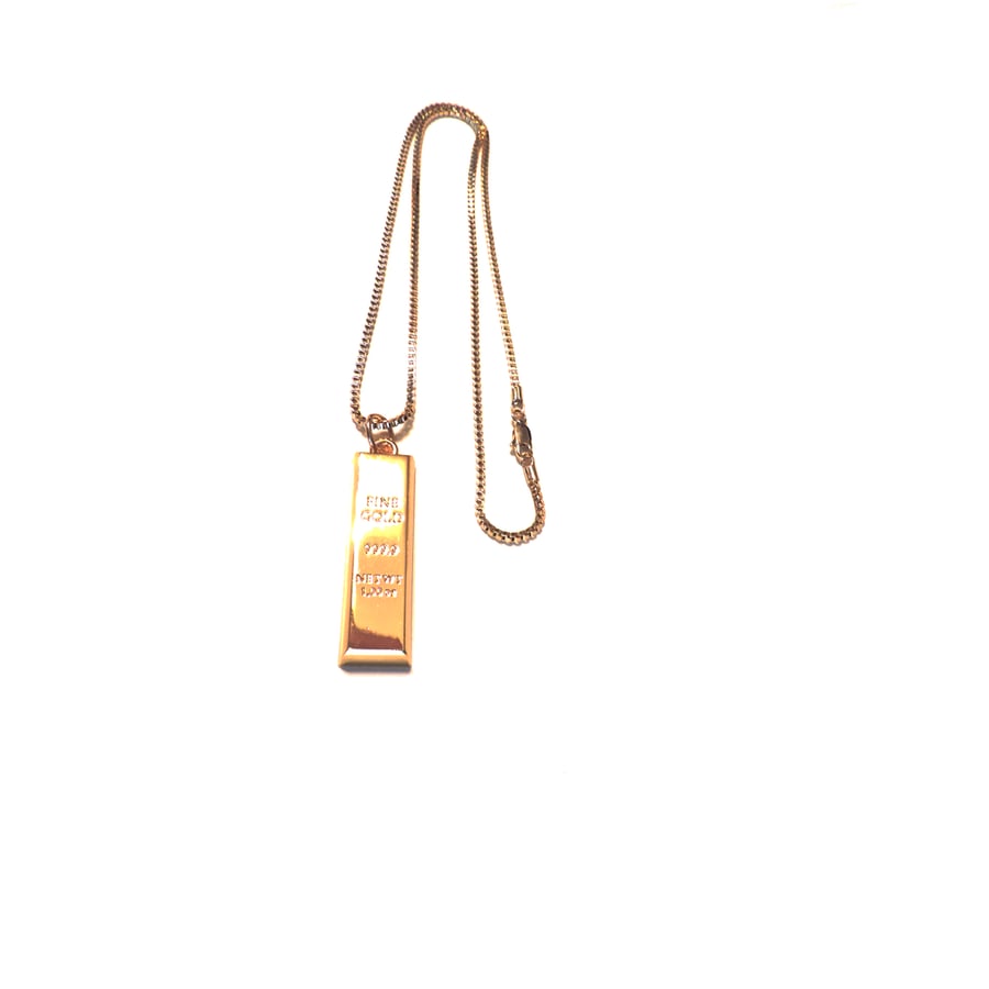 Image of PRIVATE LABEL BRAND GOLD BRAND NECKLACE