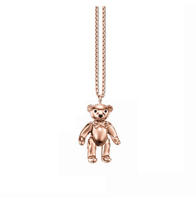 Image of PVTSTK ROSE GOLD MIRCO TEDDY BEAR 20 INCH NECKLACE