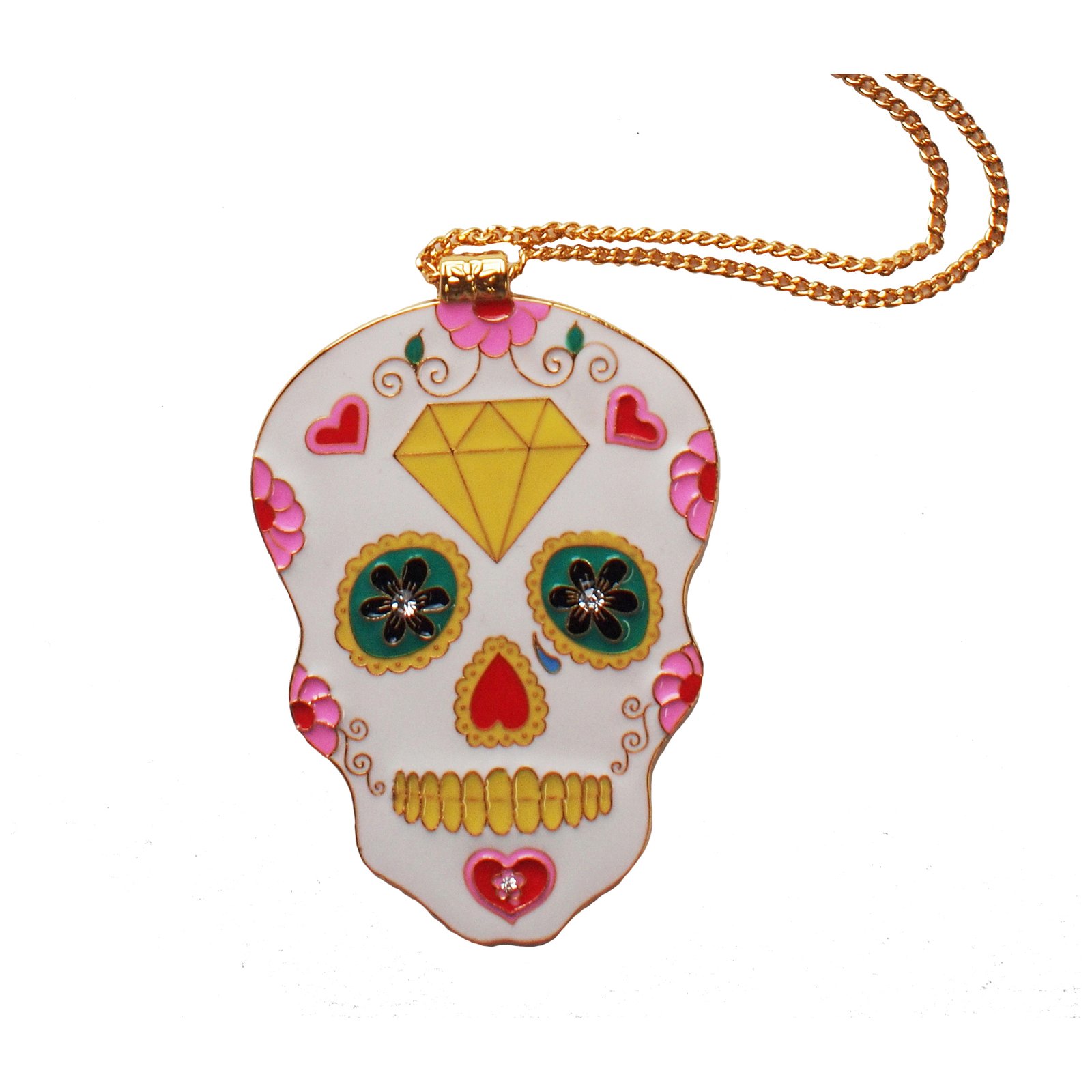 Mexican skull clearance necklace