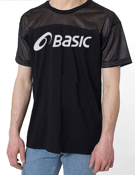 Image of Basic Athletic/Cotton Combo Tee