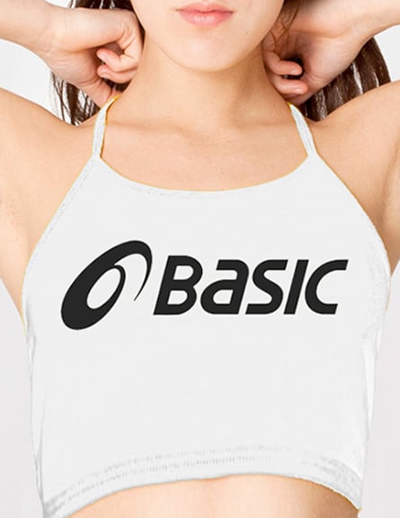 Image of Basic Halter Crop Top