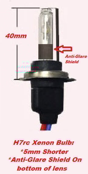 Image of New H7rc HID Xenon Bulb Fog Includes 35w Slim Digital Ballast with CANBUS Adapter