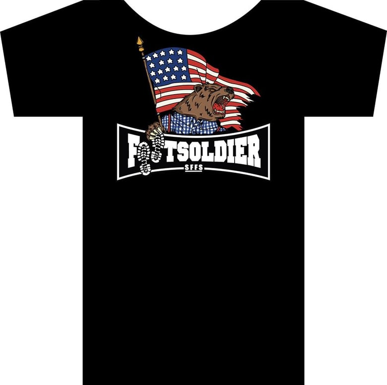 Image of Footsoldier "Patriotic California Bear" T-Shirt (Now Shipping)