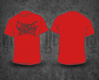 CEPHALIC IMPURITY - Grey Logo / Red T-Shirt