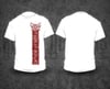 CEPHALIC IMPURITY - Red Pile / White T-Shirt