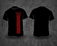 CEPHALIC IMPURITY - Red Pile / Black T-Shirt