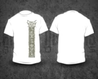 CEPHALIC IMPURITY - Grey Pile / White T-Shirt