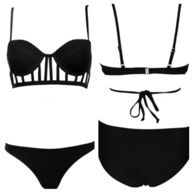 Image of Black Caged Bikini
