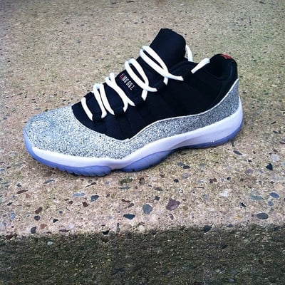 Image of Cement Jordan 11 Low (Blue)