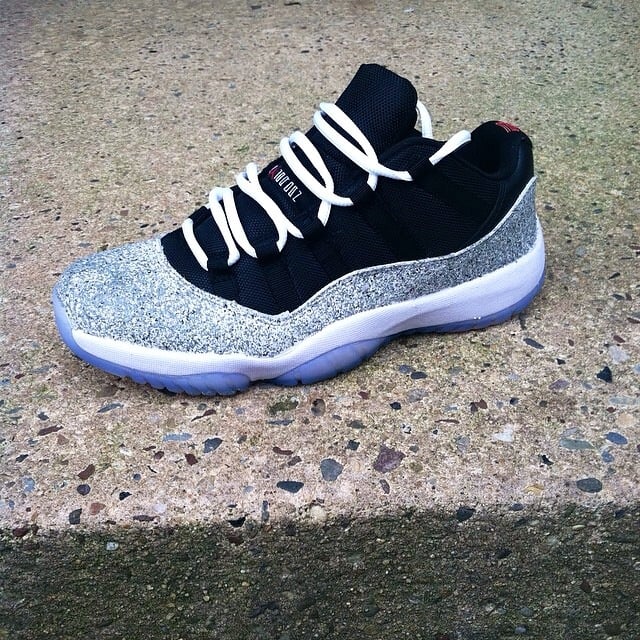 Image of Cement Jordan 11 Low (Blue)